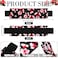 Crtiin 4 Pieces Adjustable Elastic Band Pen Holder PU Leather Pen Sleeve Pouch Pencil Holder for Planners Journals Notebooks Back to School GiftFlower