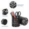 EasyPAG Black Pen Holder for Desk 2 Pack Round Pen Organizer Brush Holder for Vanity Metal Pencil Cup Organizer for Home Office Classroom School