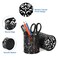 EasyPAG Black Pen Holder for Desk 2 Pack Round Pen Organizer Brush Holder for Vanity Metal Pencil Cup Organizer for Home Office Classroom School