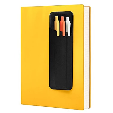 Epessa StickOn Pen Holder for Notebook Adhesive Pencil Sleeve Pouch for Hardcover Journals Planners Notebooks Reusable Pen Pocket Organizer Easy to Remove 1 Pack