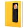 Epessa StickOn Pen Holder for Notebook Adhesive Pencil Sleeve Pouch for Hardcover Journals Planners Notebooks Reusable Pen Pocket Organizer Easy to Remove 1 Pack