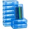 Fainne 24 Pack Pencil Boxes for School Clear Plastic Pencil Case Large Plastic Crayon Box Bulk Stackable Classroom Stationery Organizer School SuppliesBlue