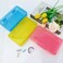 BOEIAC Large Clear Plastic Pencil Case 3 Pack Hard Storage Box for Kids Office Supplies Pink Blue Yellow