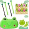 LaVenty Cute Frog Pencil Pouch Frog Pens Frogs Pencil Case Frogs Stationery Frog Sticky Notes Office School Supplies