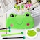 LaVenty Cute Frog Pencil Pouch Frog Pens Frogs Pencil Case Frogs Stationery Frog Sticky Notes Office School Supplies