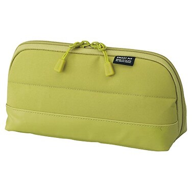 LIHIT LAB Pen Case Pencil Case Water Stain Repellent 8 x 4 Yellow Green A76886