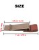 LJY 3Pack Retro Style Traveler Notebook Leather Pen Holder Loop Stainless Steel Clip Brown