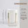 MONOSUGO Ceramic Pen Holder for Desk Durable Ceramic Pencil Cup Holder for Womens Girls Makeup Cup for Brushes with 4 Legs Metal Frame