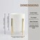 MONOSUGO Ceramic Pen Holder for Desk Durable Ceramic Pencil Cup Holder for Womens Girls Makeup Cup for Brushes with 4 Legs Metal Frame