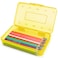 Nuozme Plastic Translucent Pencil BoxPencil Cases with SnapTight Lid for Pens Pencils School SuppliesOffice Supplies 1 Pack Standard Size