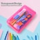 Nuozme Plastic Translucent Pencil BoxPencil Cases with SnapTight Lid for Pens Pencils School SuppliesOffice Supplies 1 Pack Standard Size