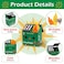 PUNICA Dumpster Fire Pencil Holder with 100 Pcs Flame Note Cards Funny Office Desk Accessories Decor Great Gifts for Coworkers Teacher Green Already Assembled