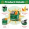PUNICA Dumpster Fire Pencil Holder with 100 Pcs Flame Note Cards Funny Office Desk Accessories Decor Great Gifts for Coworkers Teacher Green Already Assembled