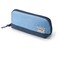 Sooez WideOpening Pencil Pen Case Lightweight Spacious Pencil Pouch Zipper Stationery Bag Aesthetic Supply with Triangular Design for Adults Blue