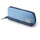 Sooez WideOpening Pencil Pen Case Lightweight Spacious Pencil Pouch Zipper Stationery Bag Aesthetic Supply with Triangular Design for Adults Blue