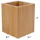 Tosnail 2 Pack Bamboo Pen Holder Pencil Holder for Desk Makeup Brush Organizer Marker Pen Storage Cup for Office School and Home