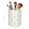 WAVEYU Pen Holder Pencil Holder for Desk Pineapple Pattern Pencil Cup for Girls Kids Durable Ceramic Desk Organizer Makeup Brush Holder for Office Classroom Home Yellow Pineapple