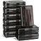 Fainne 24 Pack Pencil Boxes for School Clear Plastic Pencil Case Large Plastic Crayon Box Bulk Stackable Classroom Stationery Organizer School SuppliesGray