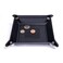 Dacasso Leather Travel Change Tray Classic Black A1088