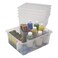 Storex Letter Size Deep Storage Tray Organizer Bin for Classroom Office and Home Unbreakable Clear 5Pack 62532A05C