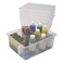 Storex Letter Size Deep Storage Tray Organizer Bin for Classroom Office and Home Unbreakable Clear 5Pack 62532A05C