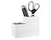 Bostitch Office Konnect Desk Organizer Accessory Tray Storage Cup Bundle Stacks for Desktop Storage Makeup Organization White