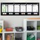 Mewise 6 Pockets Horizontal Homework Storage Pocket ChartSmall Group Management Pocket Chart for Classroom GroupingOrganized and On Task Black