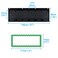 Mewise 6 Pockets Horizontal Homework Storage Pocket ChartSmall Group Management Pocket Chart for Classroom GroupingOrganized and On Task Black