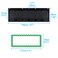 Mewise 6 Pockets Horizontal Homework Storage Pocket ChartSmall Group Management Pocket Chart for Classroom GroupingOrganized and On Task Black