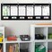 Mewise 6 Pockets Horizontal Homework Storage Pocket ChartSmall Group Management Pocket Chart for Classroom GroupingOrganized and On Task Black