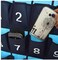 ANIZER Numbered Pocket Chart Over Door Hanging Classroom Organizer for Cell Phones Calculators Holders Blue 36 POCKETS