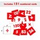 AUVCAS 120 Pocket Chart Hundreds Chart Math Manipulatives for Classroom Home 1120 Counting with 130 DoubleSided Cards Blue