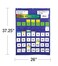 Carson Dellosa Education Complete Calendar and Weather Pocket Chart Classroom Management 51 Clear Pockets with 208 Cards