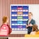EAMAY Standard Pocket Charts Clear 10 Pocket Chart for Teacher Lessons in a Classroom or Home Use Fits Standard 3 Sentence Strips and Word Cards Blue Nylon
