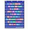 EAMAY Standard Pocket Charts Clear 10 Pocket Chart for Teacher Lessons in a Classroom or Home Use Fits Standard 3 Sentence Strips and Word Cards Blue Nylon