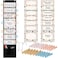 Eersida 57 Pcs Student Behavior Clip Chart for Classroom Behavior Management Track Reward Pocket Chart Hanging Bulletin Board Teacher Supplies for School Office Preschool HomeschoolBoho