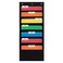 Essex Wares 7 Pocket File Pocket Chart Black Tall Versatile Wall Hanging File Folder Organizer for Classroom Office Home and More Wall Folder Organizer 7 Pockets