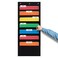 Essex Wares 7 Pocket File Pocket Chart Black Tall Versatile Wall Hanging File Folder Organizer for Classroom Office Home and More Wall Folder Organizer 7 Pockets