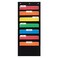 Essex Wares 7 Pocket File Pocket Chart Black Tall Versatile Wall Hanging File Folder Organizer for Classroom Office Home and More Wall Folder Organizer 7 Pockets