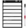 SpriteGru Magnetic Pocket Chart with 10 Dry Erase Cards for StandardsDaily ScheduleActivitiesClass demonstrations Black
