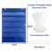 Mewise Pocket Chart with 10 Double Sided Sentence Strips Activities Class Demonstrations Standards Pocket Chart 420D Polyester Blue