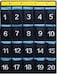 JimysCo NIMES Numbered Organizer Classroom Pocket Chart for Cell Phones Calculators Holders Blue 20 Pockets