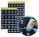 JimysCo NIMES Numbered Organizer Classroom Pocket Chart for Cell Phones Calculators Holders Blue 20 Pockets