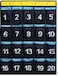JimysCo NIMES Numbered Organizer Classroom Pocket Chart for Cell Phones Calculators Holders Blue 20 Pockets