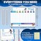 QUOKKA Magnetic Behavior Chore Chart for Kids at Home Blue Reward Visual Schedule Chart Dry and Erase Routine and Responsibility Use 99 Magnets Markers Stickers from Toddlers to Teens