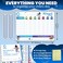 QUOKKA Magnetic Behavior Chore Chart for Kids at Home Blue Reward Visual Schedule Chart Dry and Erase Routine and Responsibility Use 99 Magnets Markers Stickers from Toddlers to Teens
