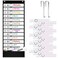 ZKOO Daily Schedule Pocket Chart School Smart Pocket Chart with 18 Blank DoubleSided Reusable Cards Teaching Scheduling Pocket Charts for Classroom 131 Pocket Black