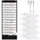 ZKOO Daily Schedule Pocket Chart School Smart Pocket Chart with 18 Blank DoubleSided Reusable Cards Teaching Scheduling Pocket Charts for Classroom 131 Pocket Black