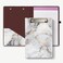 Hongri Mini Clipboard Folio with Refillable Lined Notepad A5 Clip Board