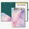 Hongri Mini Clipboard Folio with Refillable Lined Notepad A5 Clip Board